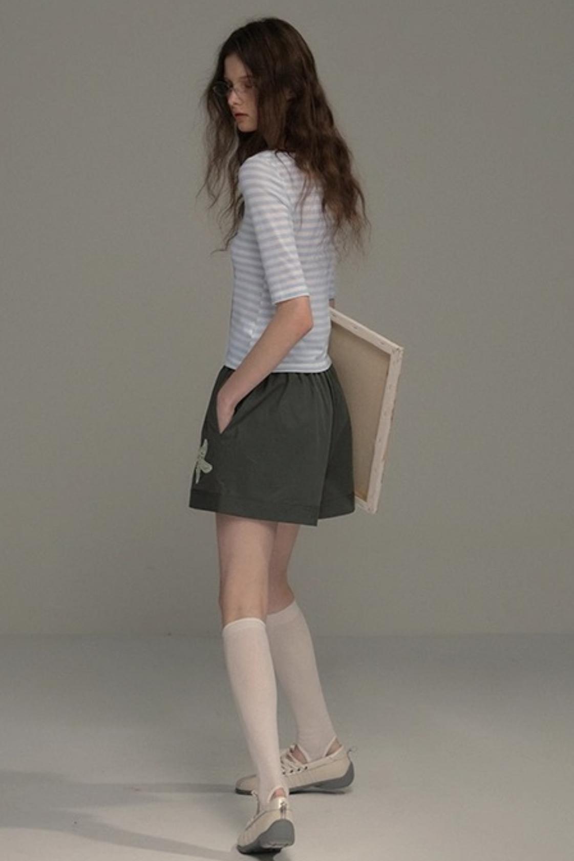 Starfish Casual Wide Drawstring Shorts