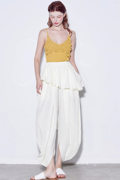 Airy Ruffle Pants