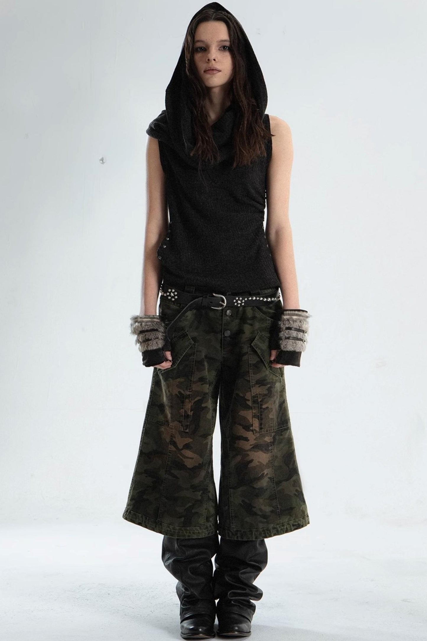 Camouflage Flare Pants