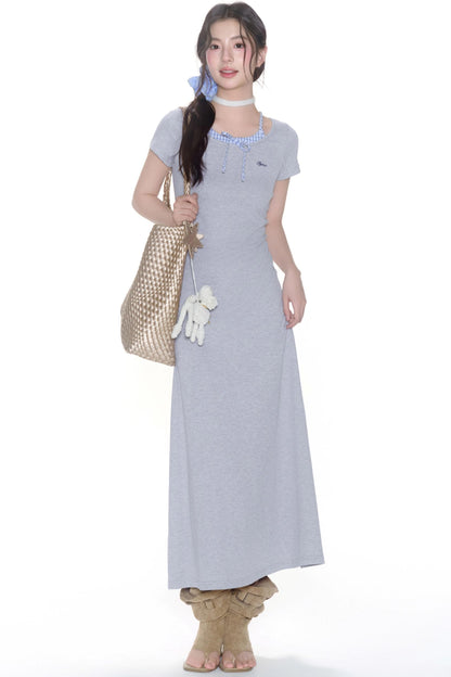 Color-Block Halter Dress