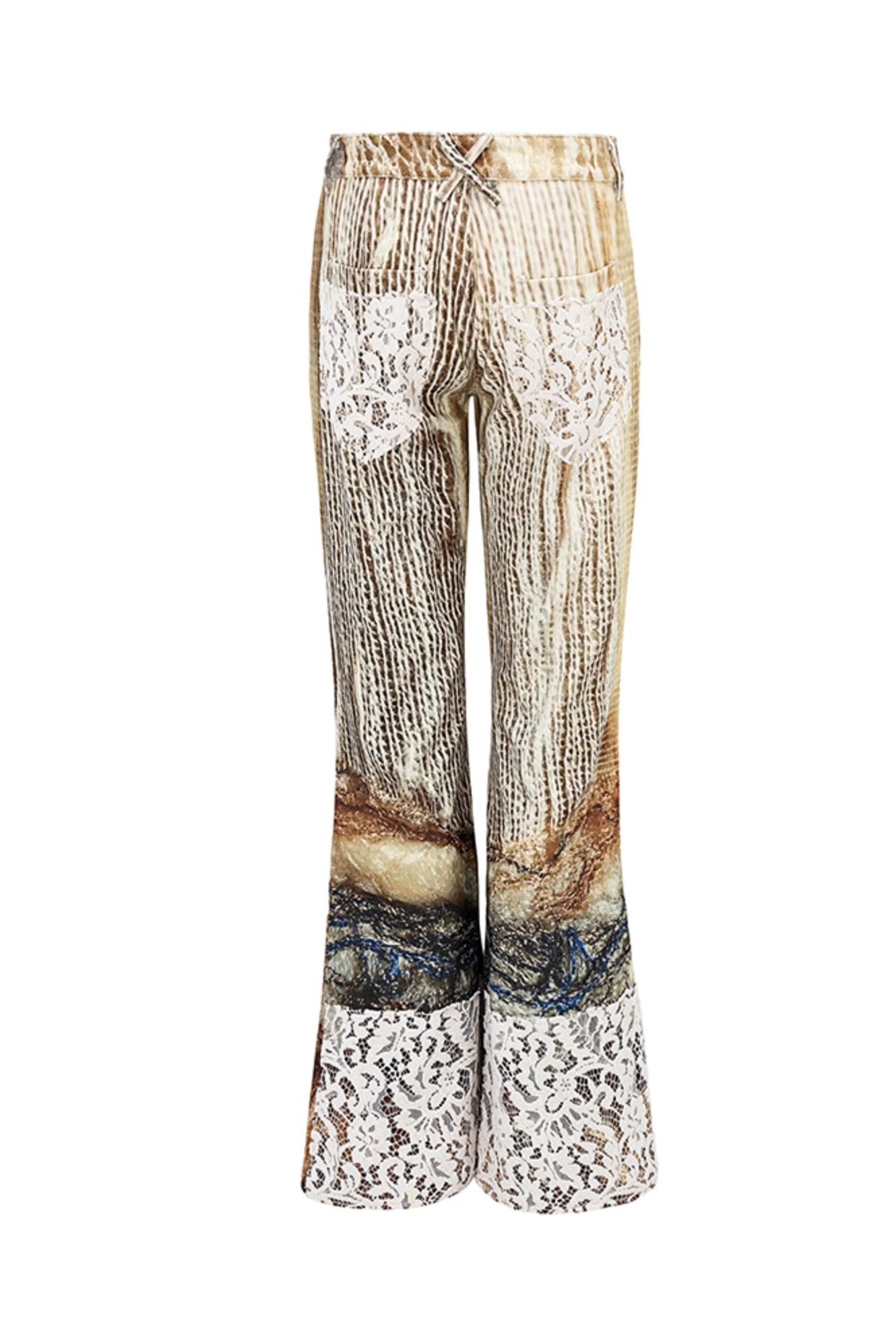 Spiderweb Patchwork Micro Pants