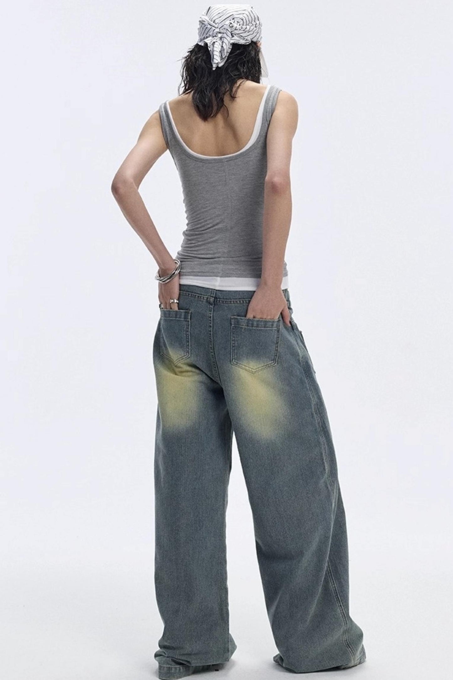 Vintage Blue Wide-Leg Jeans