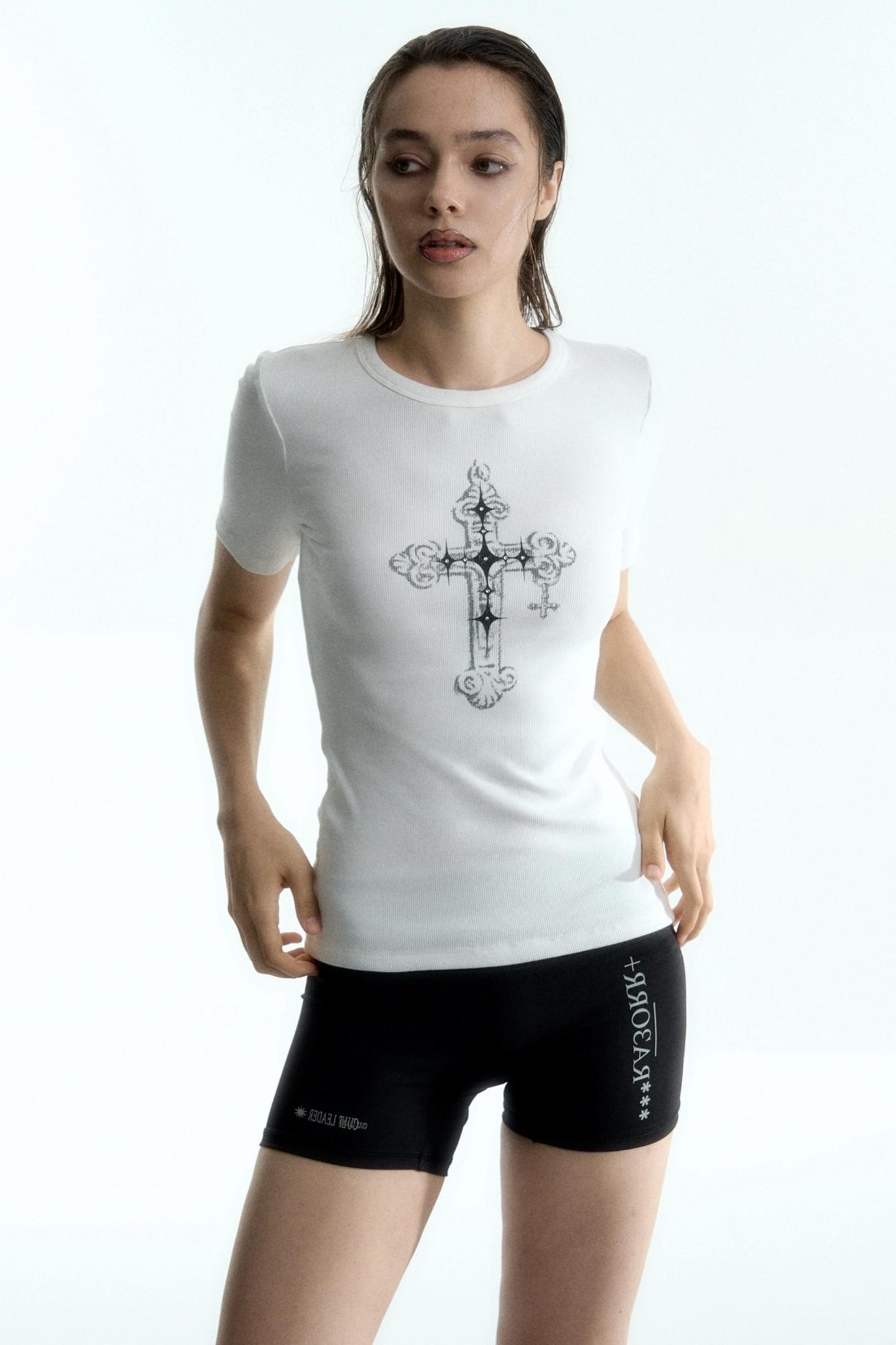 Cross Print Tee