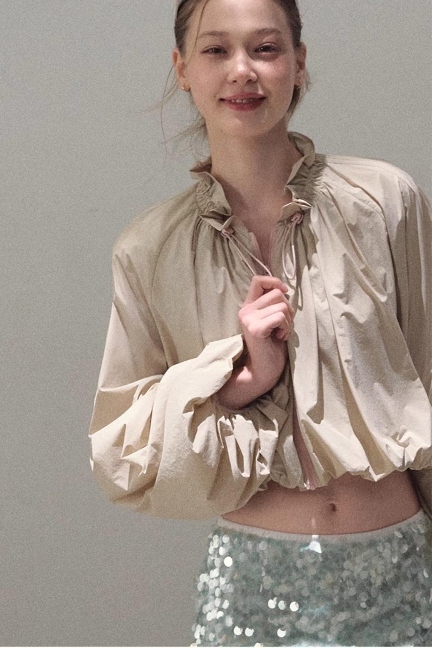 Sequin A-Line Mini Skirt