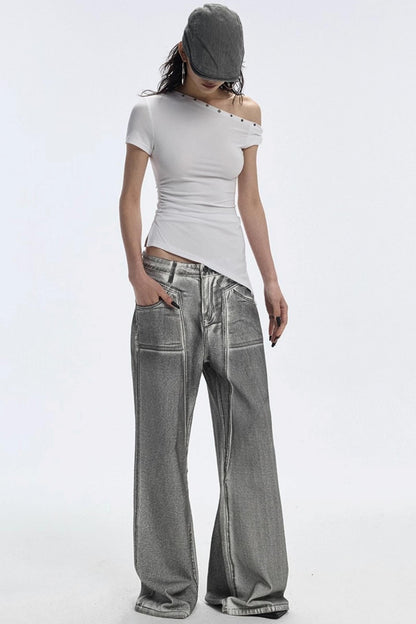 Bevelled Studded T-Shirt