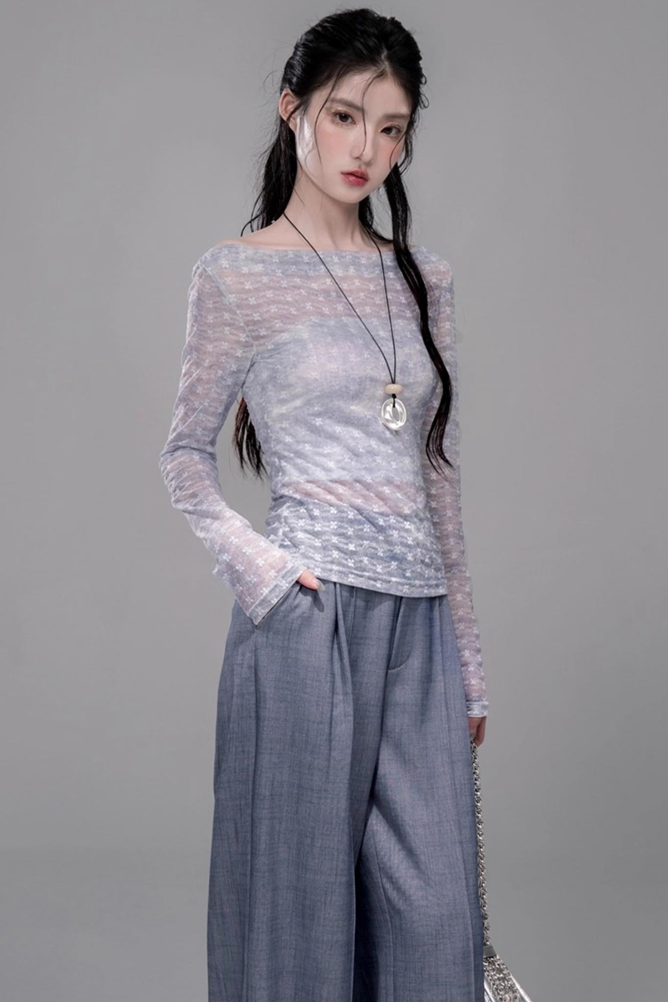 Star Sparkle Pleated Pants Set-Up