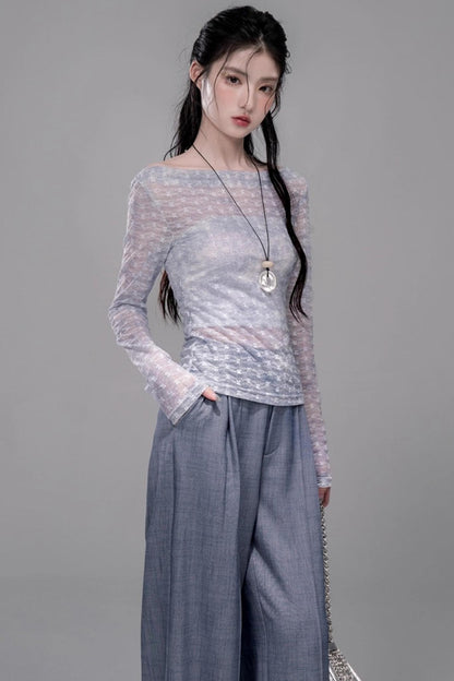 Star Sparkle Pleated Pants Set-Up