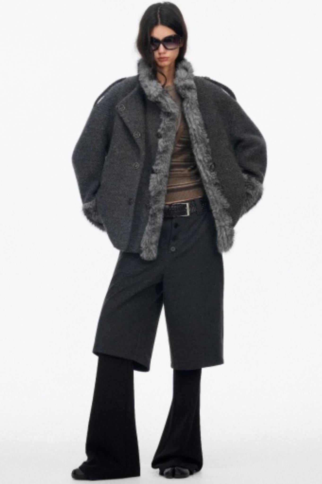 High-End Layered Bootcut Pants