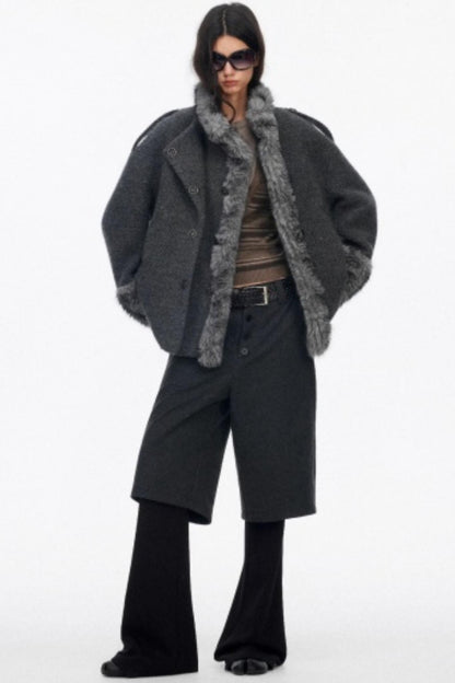 High-End Layered Bootcut Pants