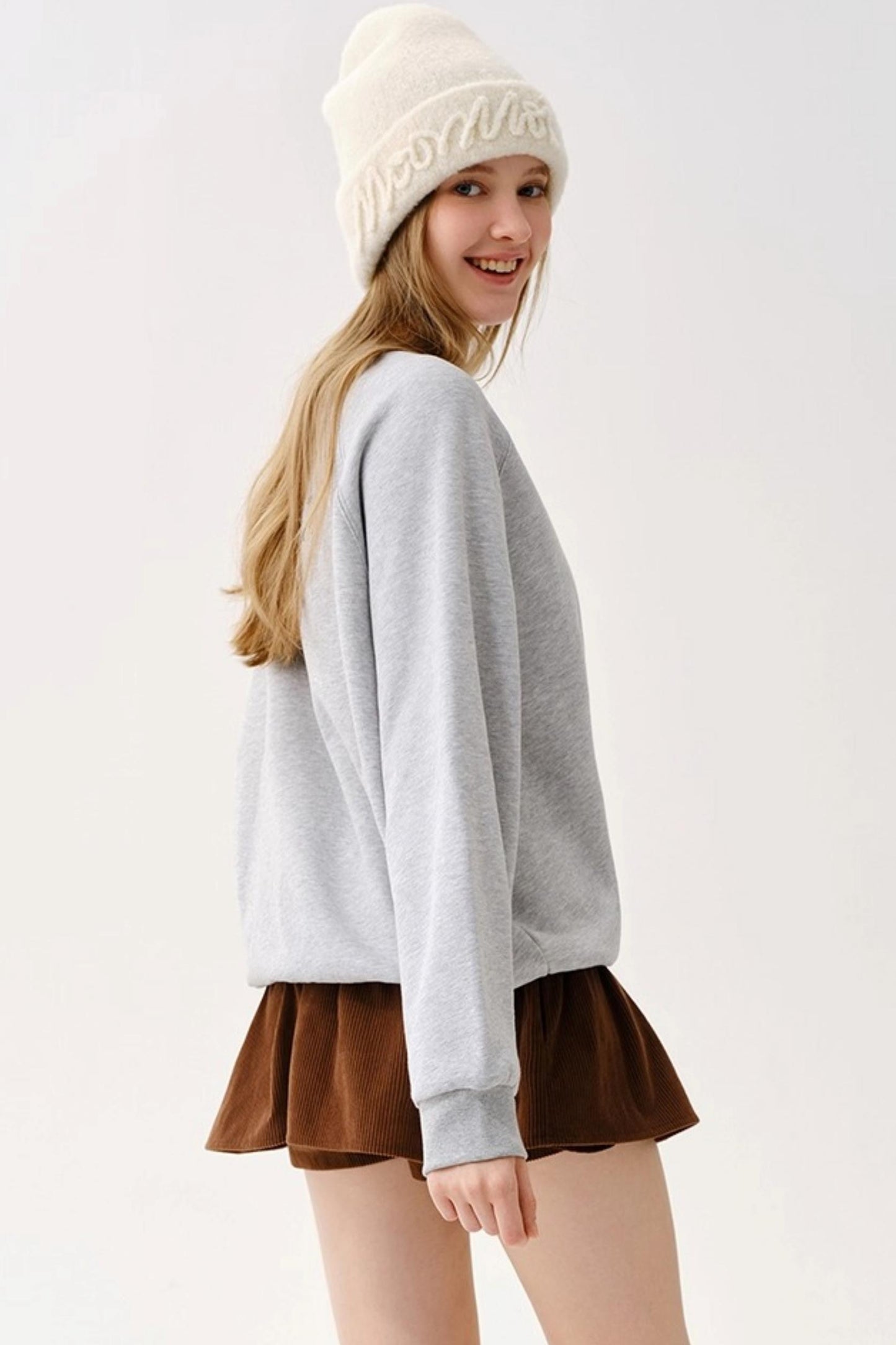 Elastic Waist Corduroy Pants