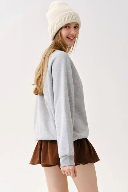 Elastic Waist Corduroy Pants