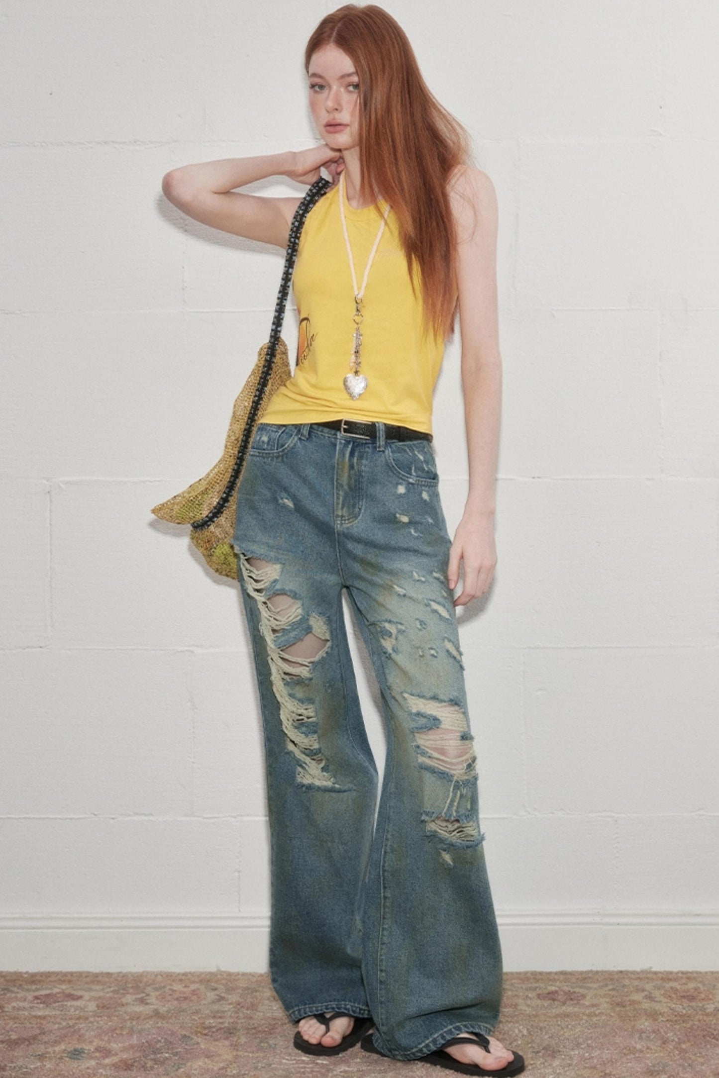 Summer Chic Distressed Jeans
