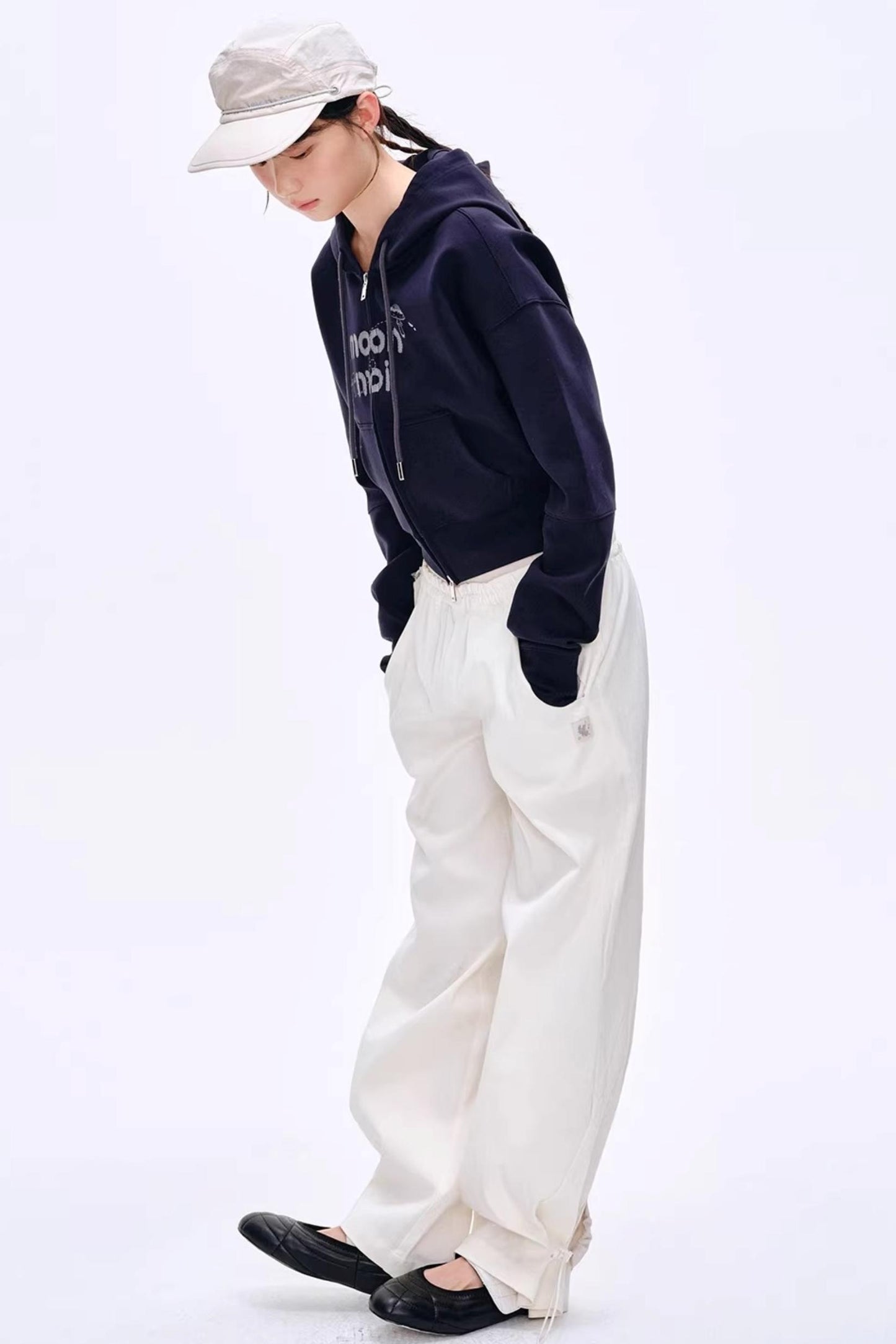 Lyocell Color-Block Pants