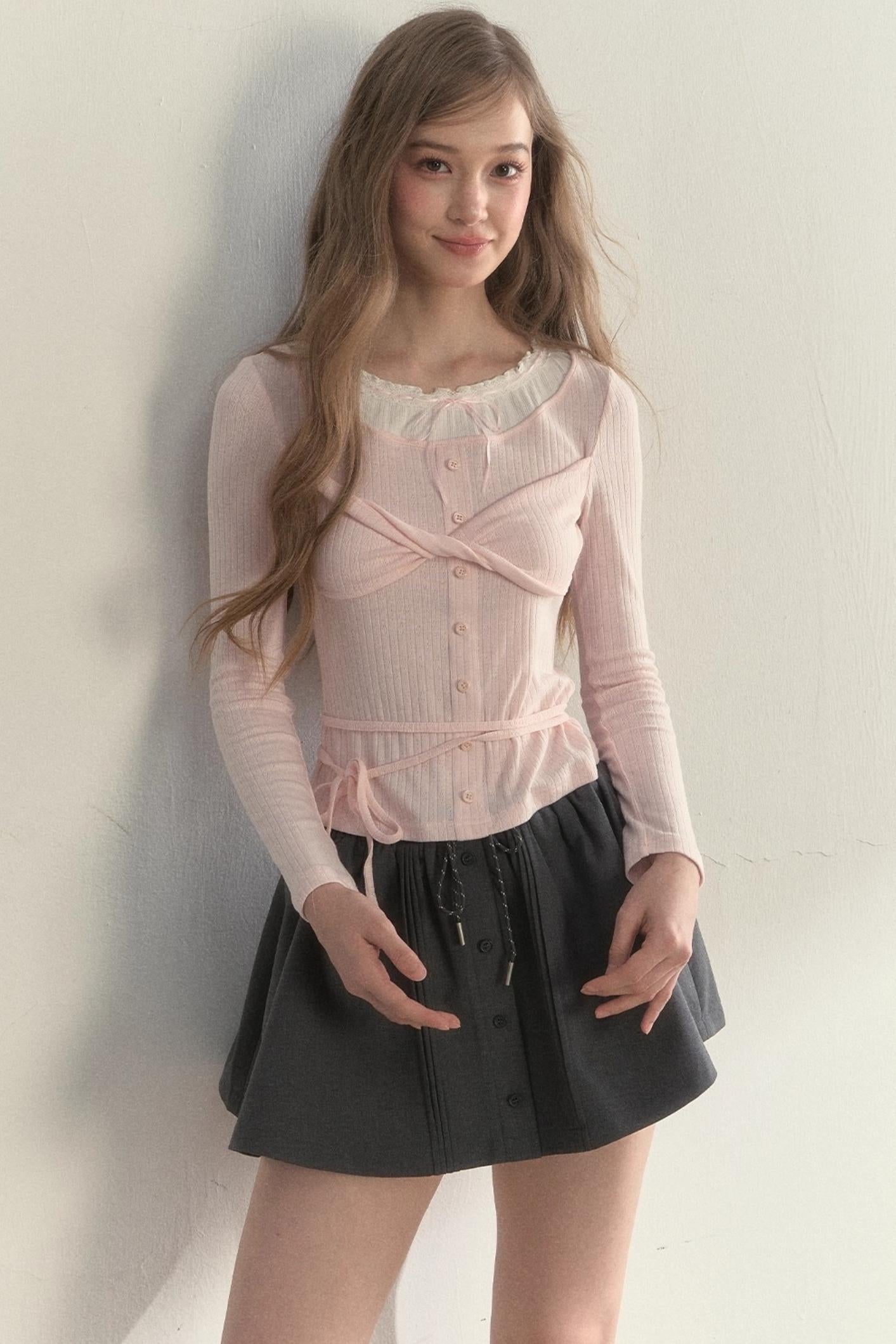 Bow Knot Knitted Top