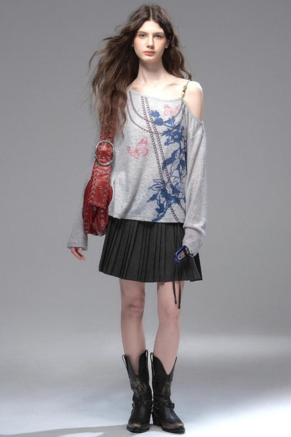 Distressed Long T-Shirt