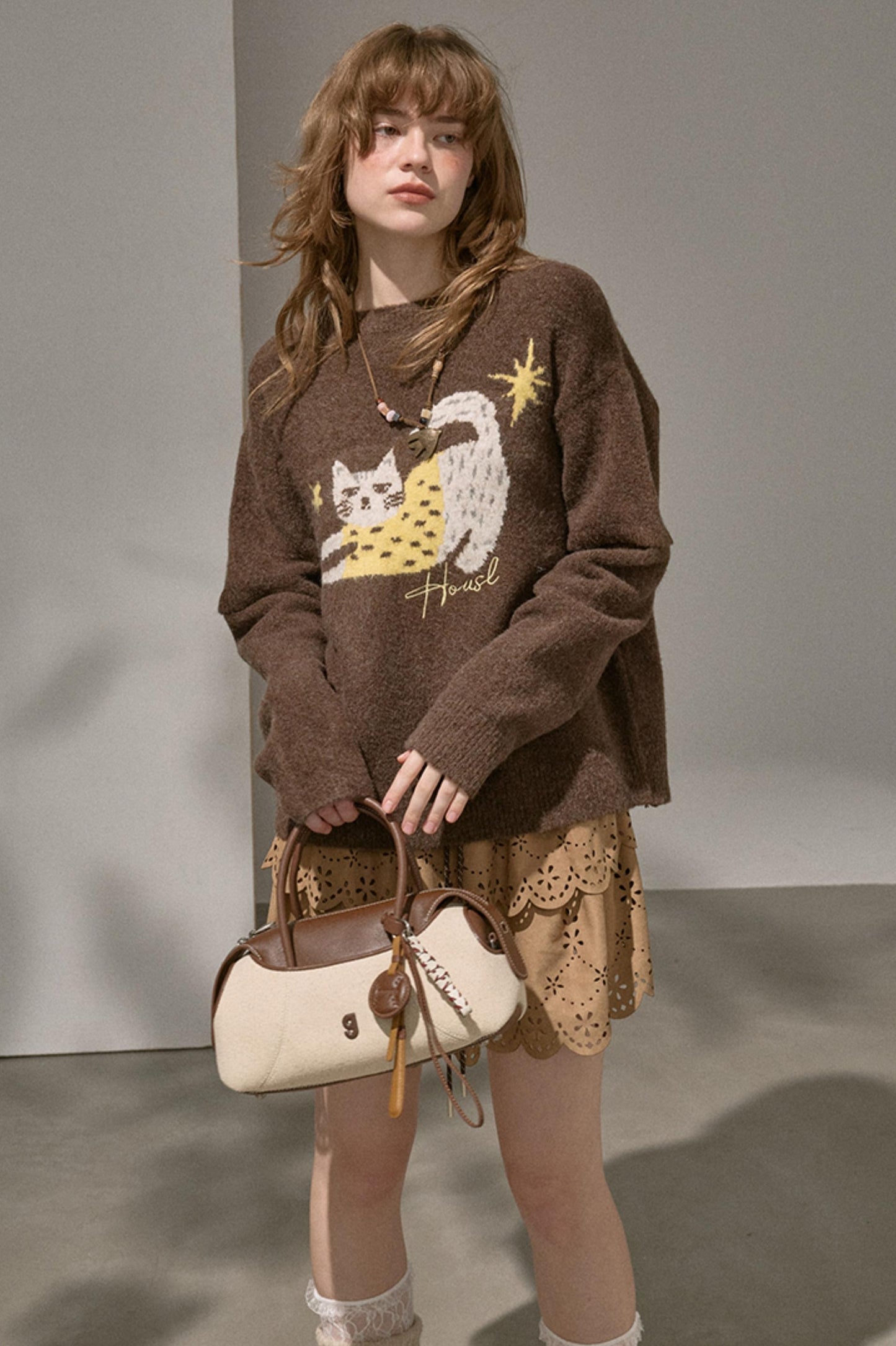 Cute Slouch Knit Sweater Top