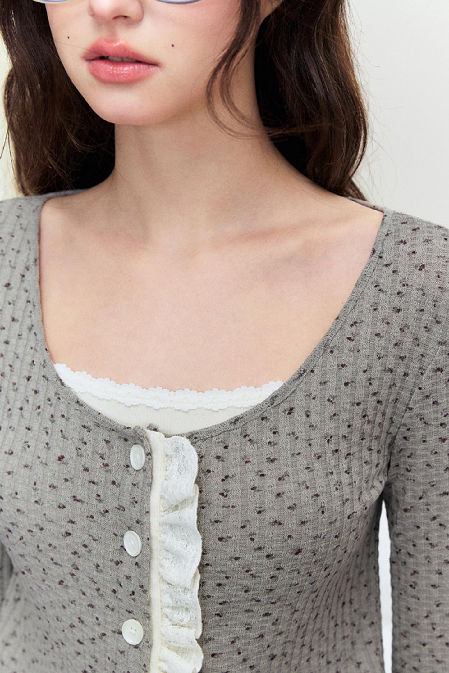 Chic Lace Knit Cardigan