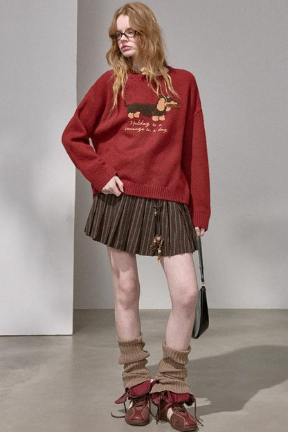 Dachshund Knit Sweater