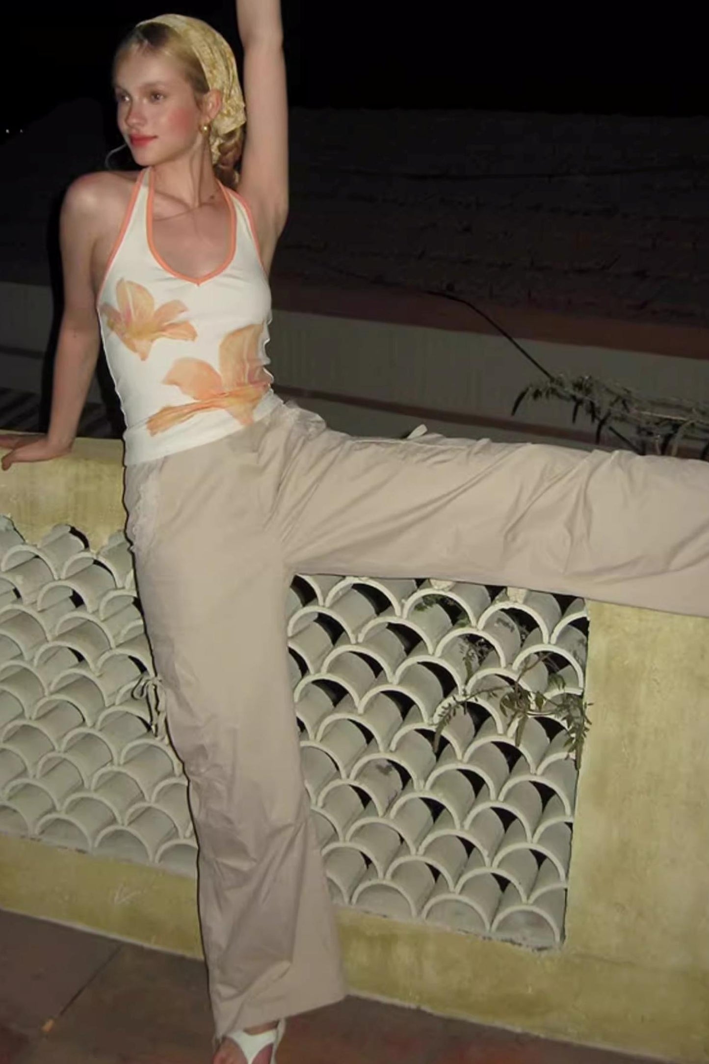 Wide-leg Cargo Pants