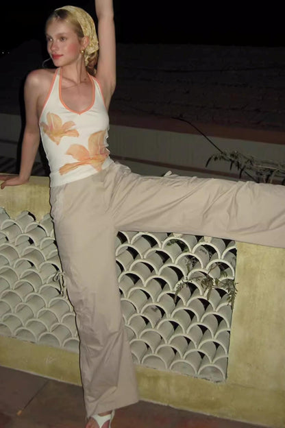 Wide-leg Cargo Pants