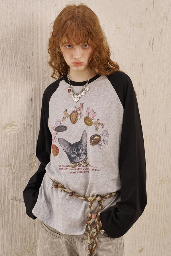 Loose Crew Neck Long Sleeve Top