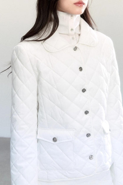 Diamond Plaid Cotton Suit Coat Set-Up