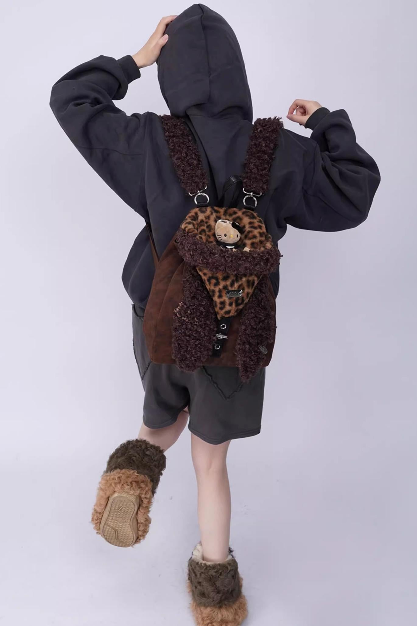 Ear Furry Crossbody Bag