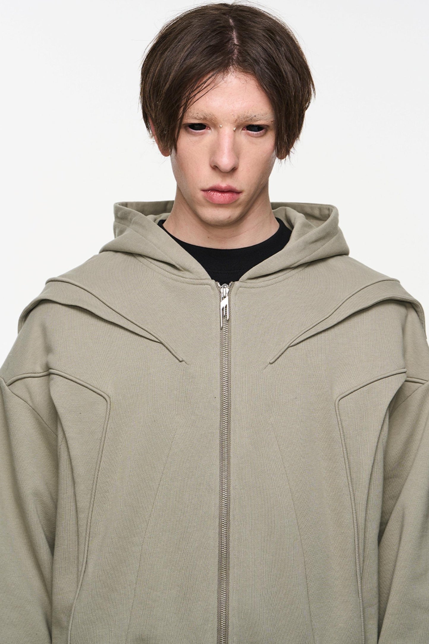 Layered Hoodie Jacket