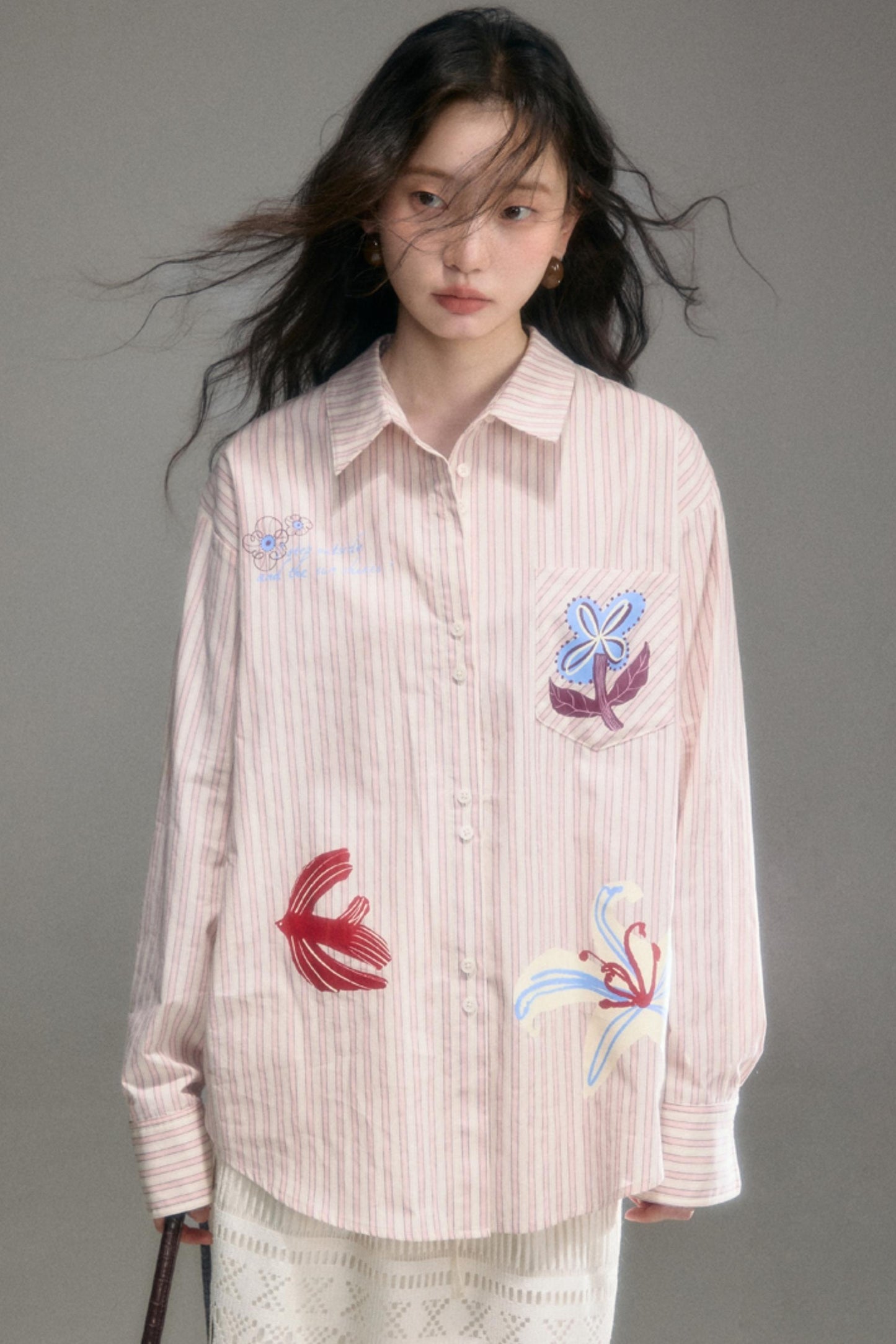 Flying Lily Striped Shirt
