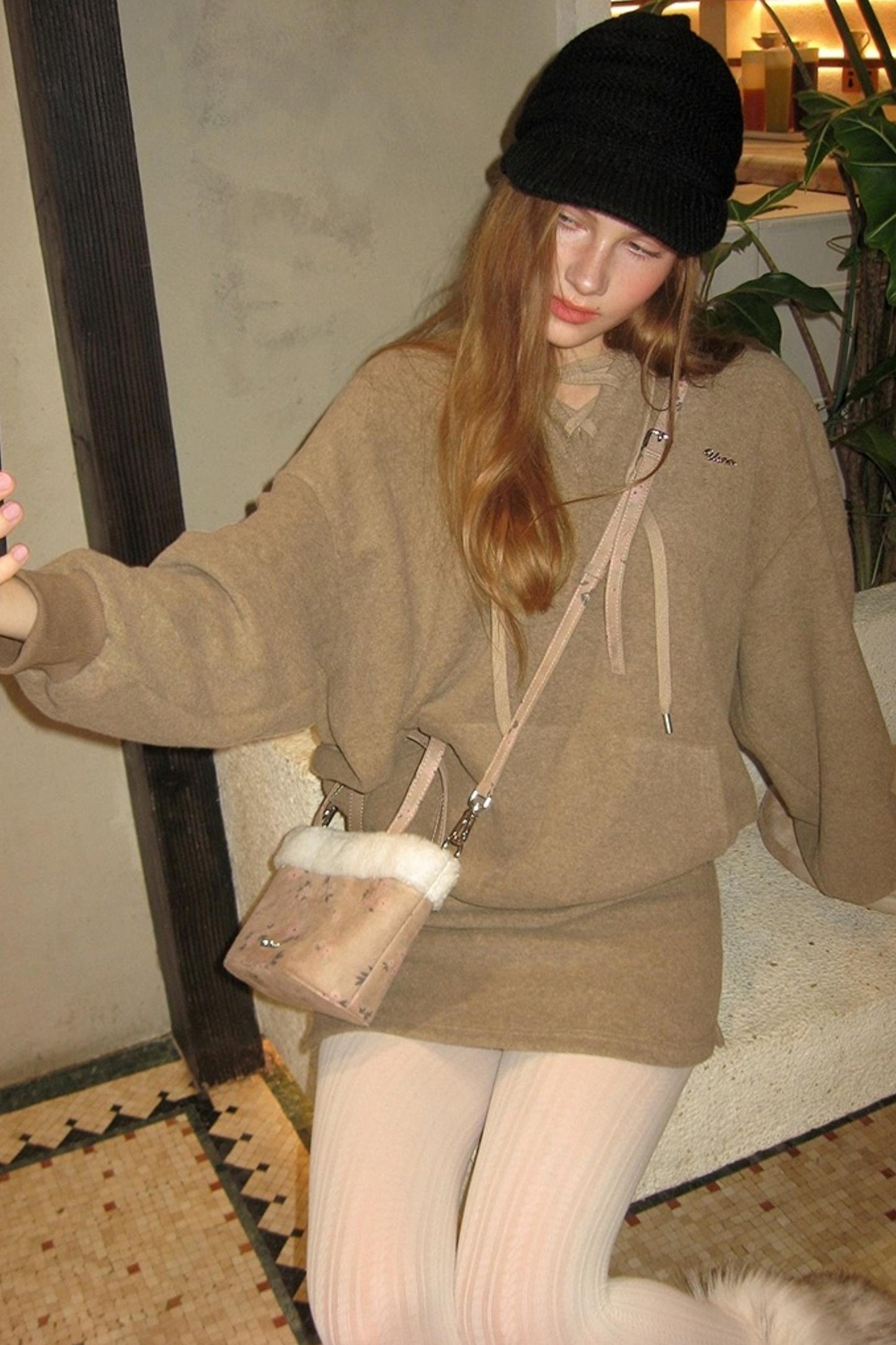 Smoky Winter Hoodie Skirt Set-Up