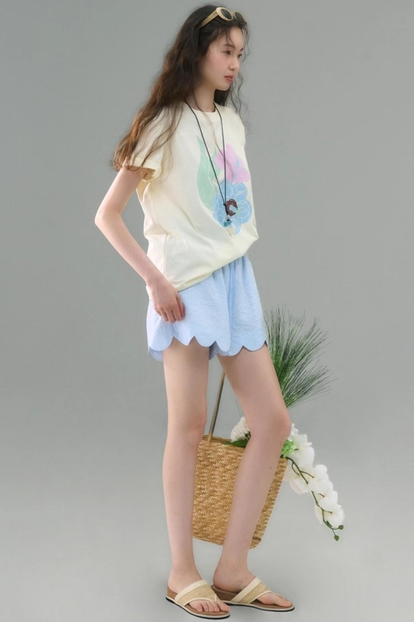 Flower Vine Long Sleeve Shirt Set-Up