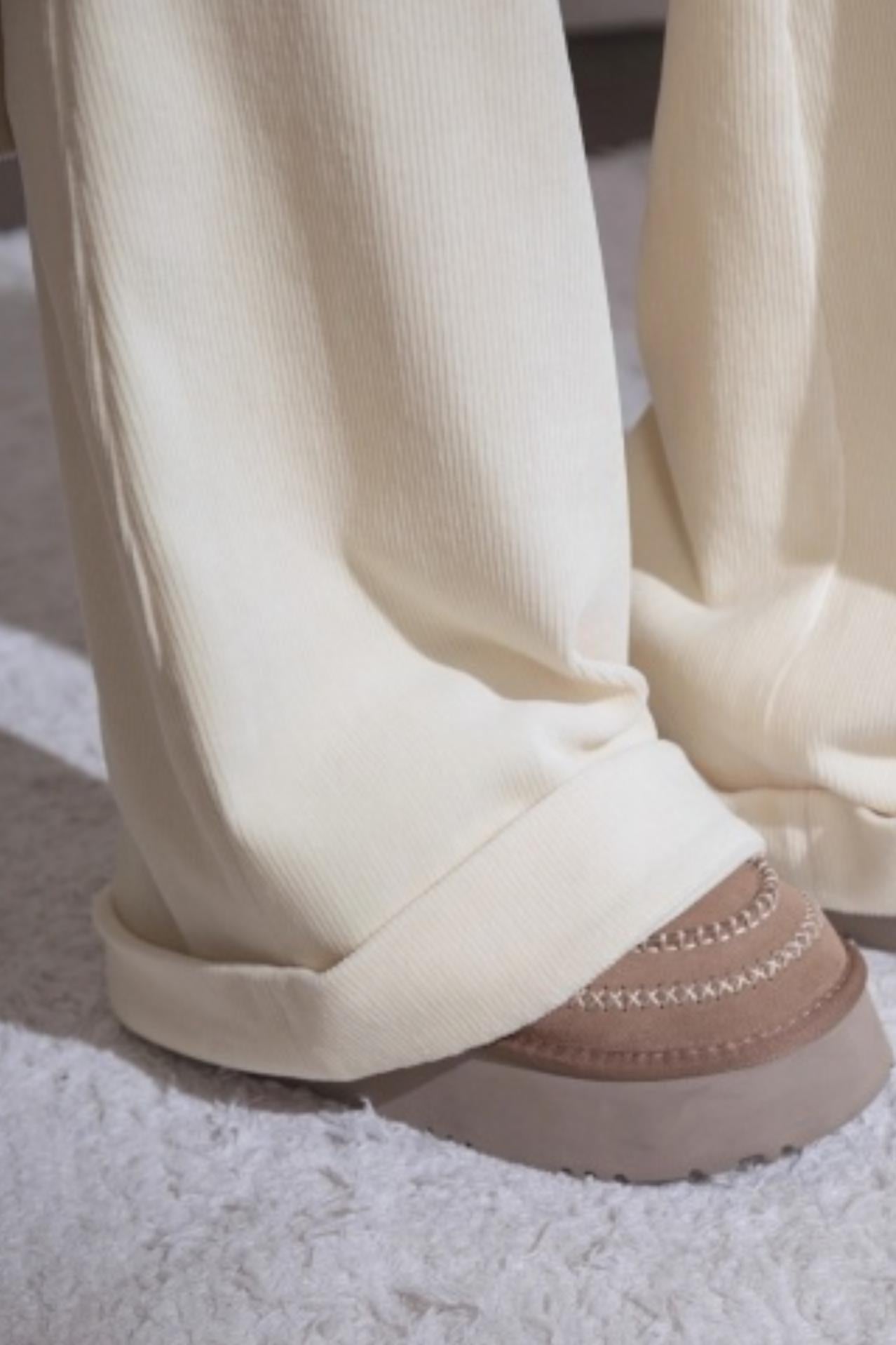 Snow Melt Corduroy Flared Pants