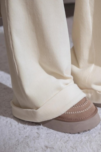 Snow Melt Corduroy Flared Pants