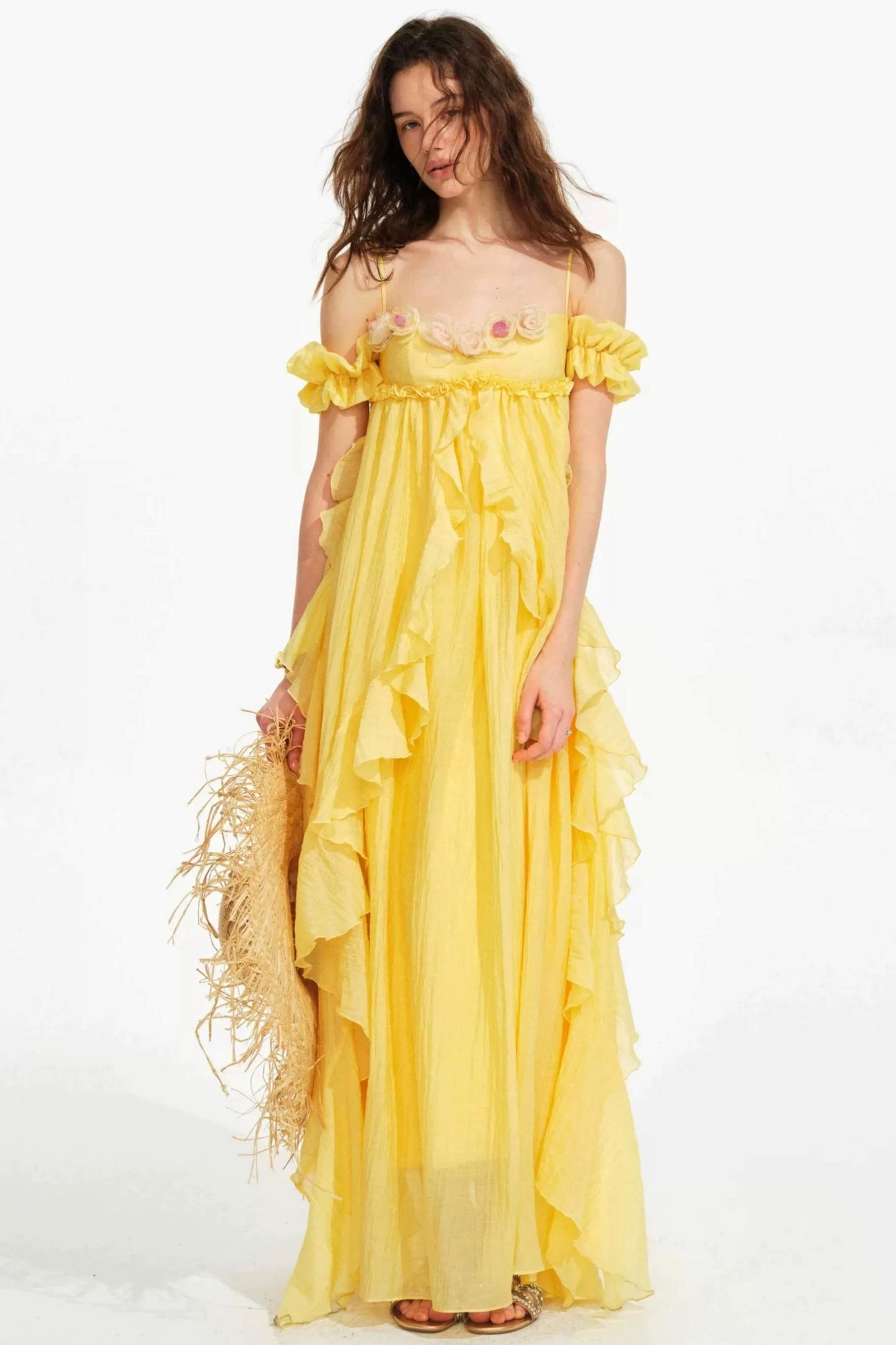 Vintage Tencel Rose Dress