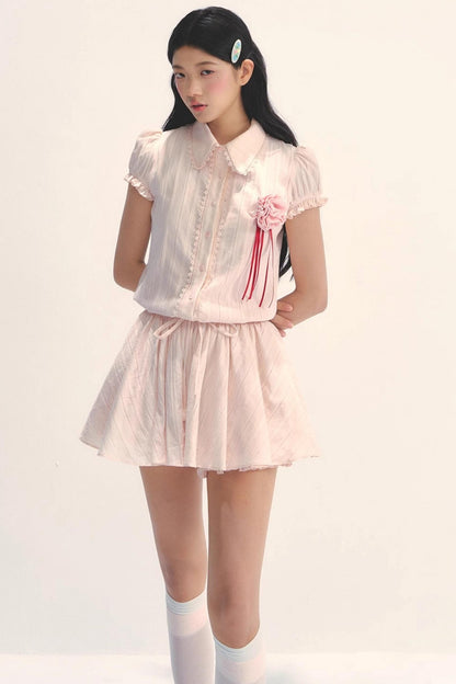 Vintage Pink Summer Dress