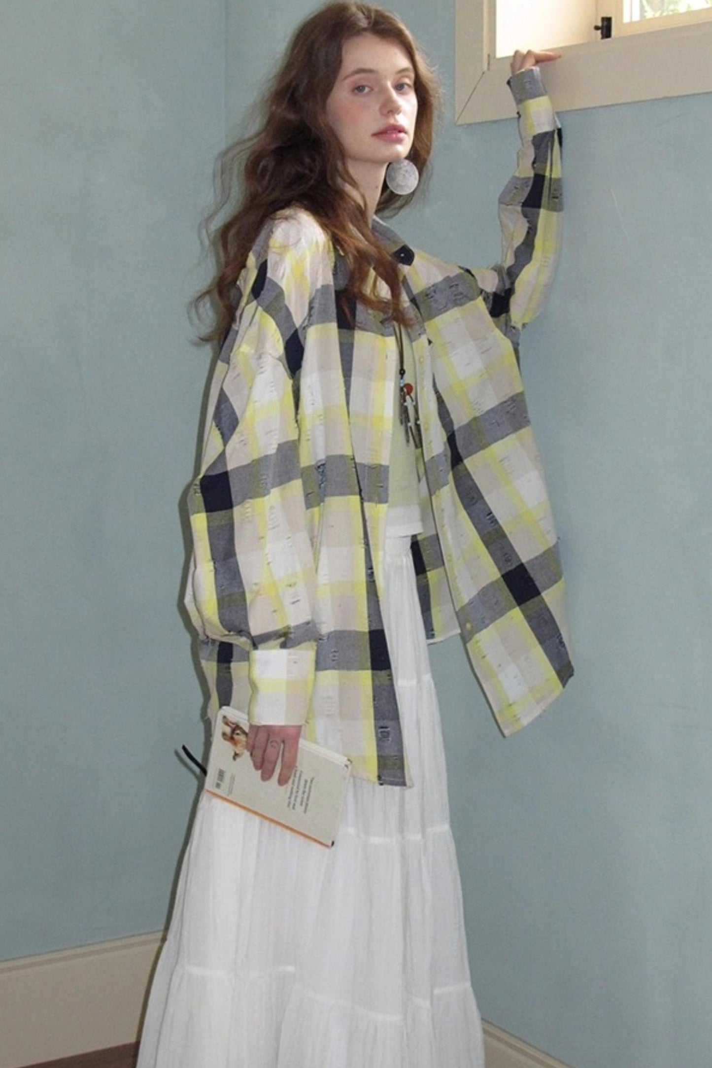 Neoclassical Ripped Check Shirt