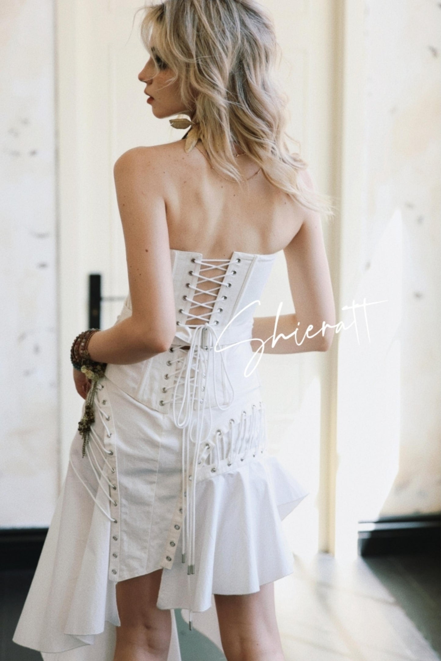 Strappy Flare Skirt Set