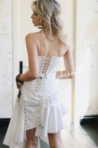 Strappy Flare Skirt Set