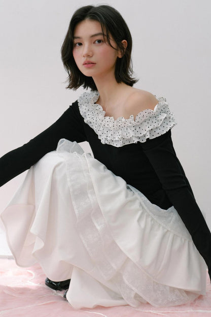 Vintage Flower Puffy Skirt