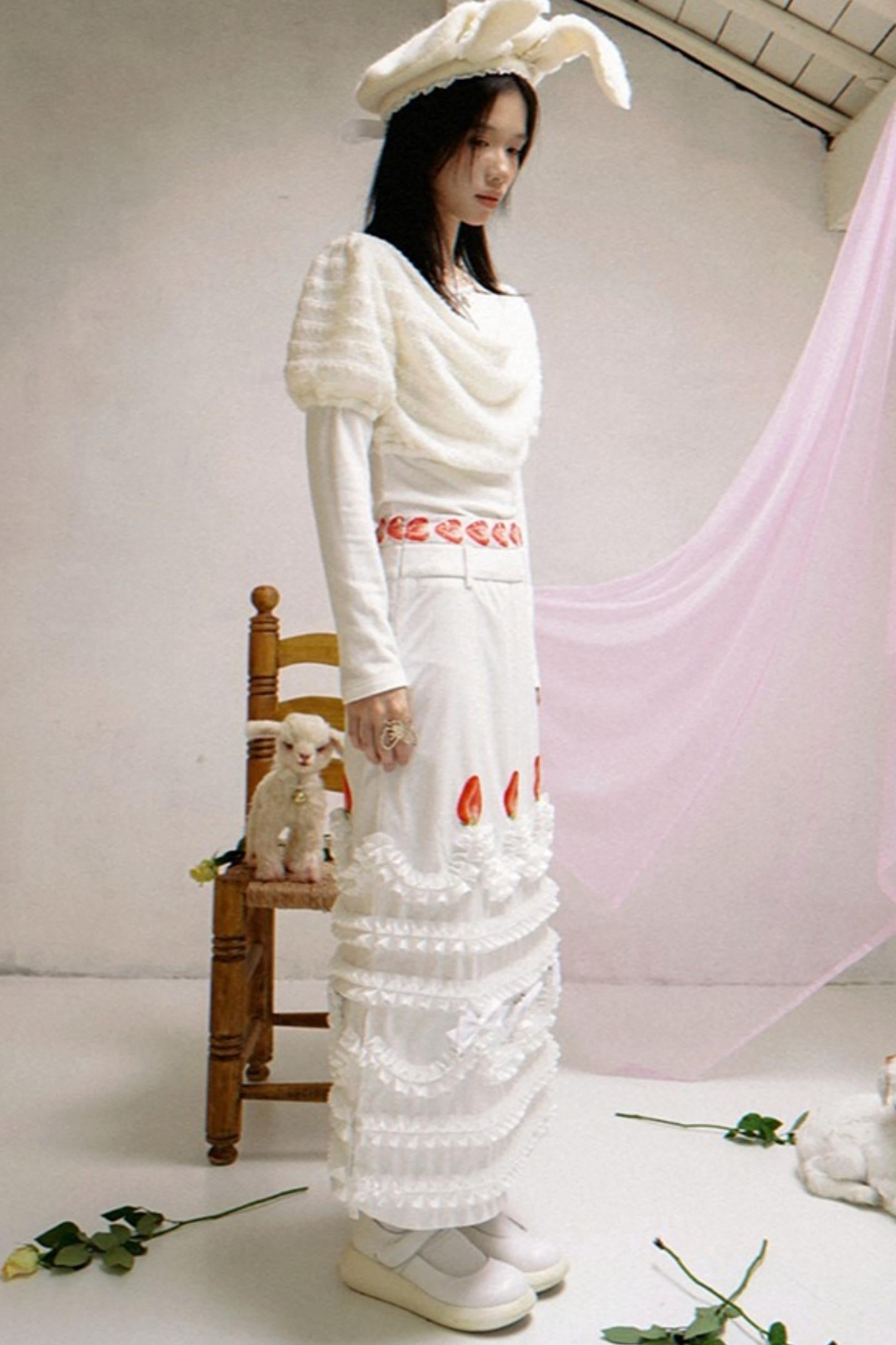 Happy Strawberry Cake Skirt