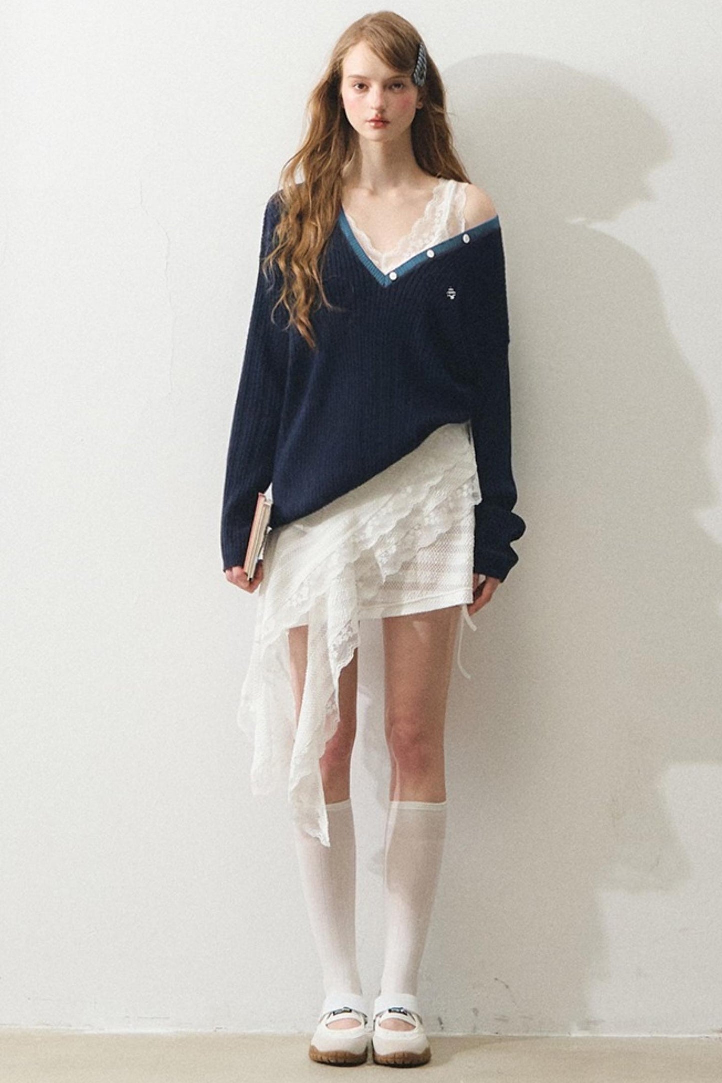 French Mint Sweater Touch Sundress Set-Up