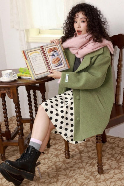 Green Manor Woolen Coat