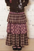 보라 브라운 체크 - 스커트