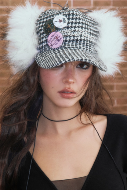 Winter Plush Baseball Cap