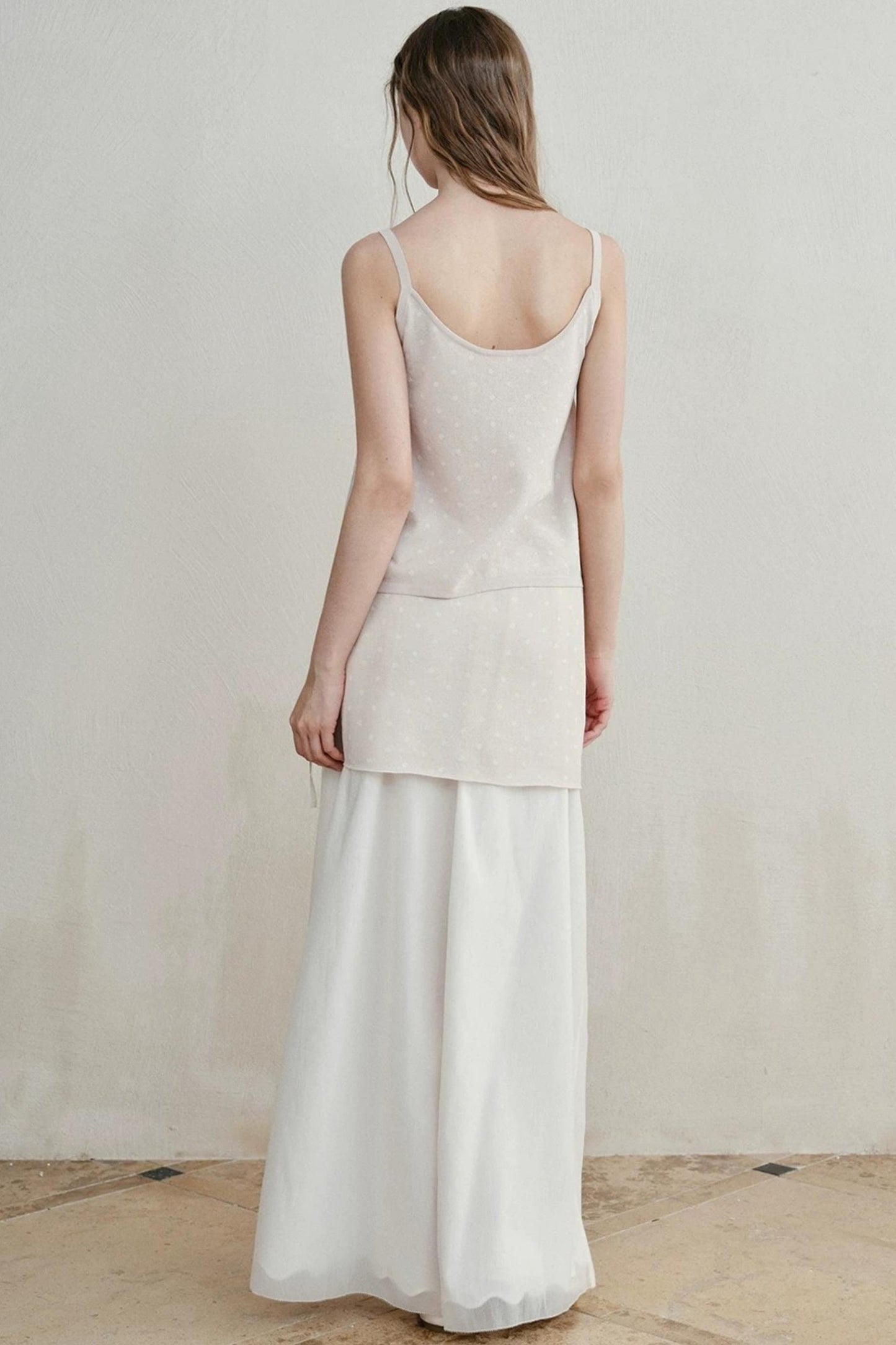 Lily of the Valley Embroidered Camisole Set-Up
