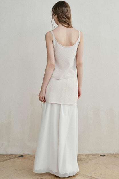 Lily of the Valley Embroidered Camisole Set-Up