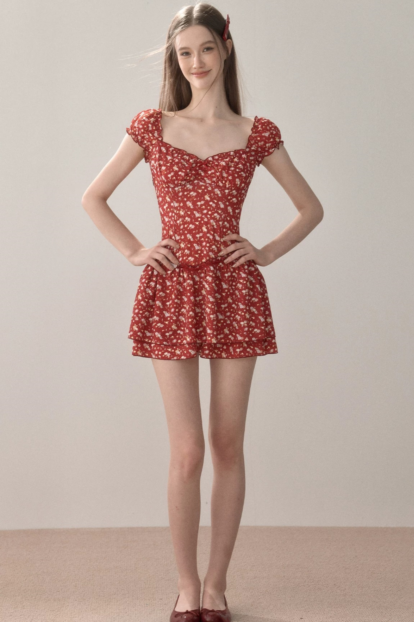 Romantic French Floral Dress