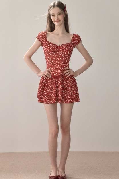 Romantic French Floral Dress