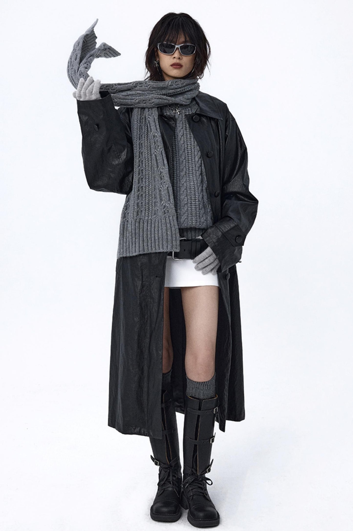 Retro Cable Loose Knitwear