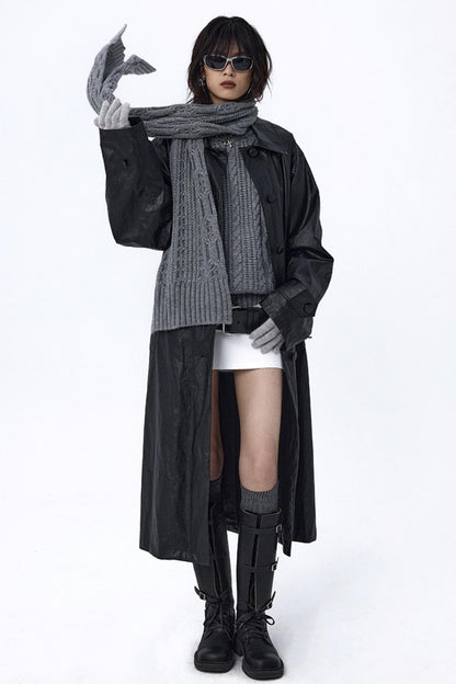 Retro Cable Loose Knitwear